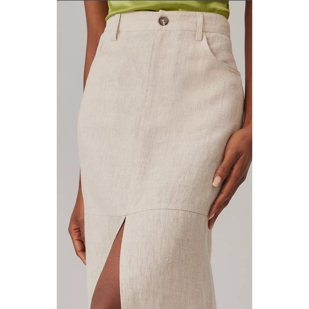 Reformation Linen Maxi Skirt - New Size 12 - Picture 3 of 5
